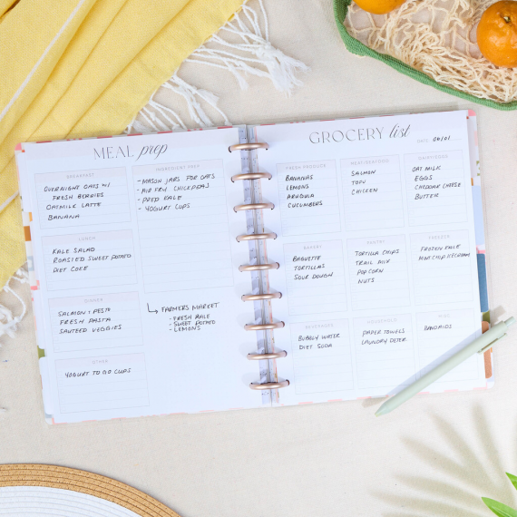 Grocery + Meal Prep List - Classic Fill Paper