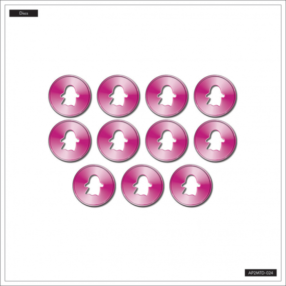 Ghost Cutout - Pink Disc Set