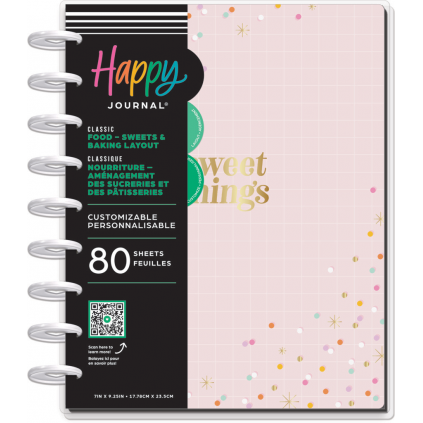 Sweets & Baking - Classic Disc Bound Journal