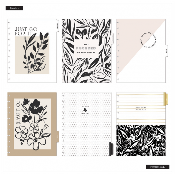 Sketchy Florals - Big 12 Month Dated Happy Planner