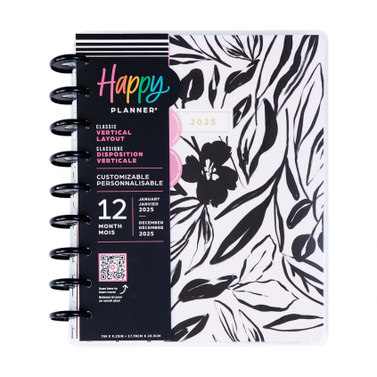 Sketchy Florals - Classic 12 Month Dated Happy Planner