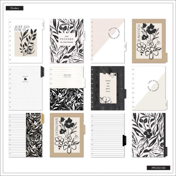 Sketchy Florals - Classic 12 Month Dated Happy Planner