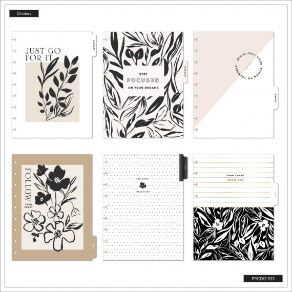 Sketchy Florals - Classic 12 Month Dated Happy Planner