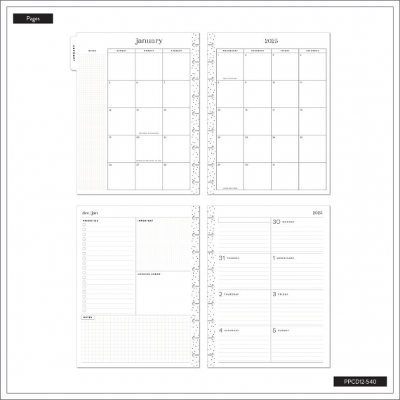 Modern Impression - Classic 12 Month Dated Happy Planner