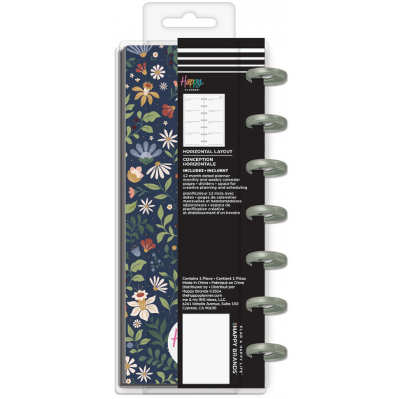 Forest Flowers - Skinny Mini 12 Month Dated Happy Planner