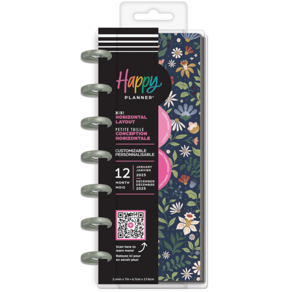 Forest Flowers - Skinny Mini 12 Month Dated Happy Planner