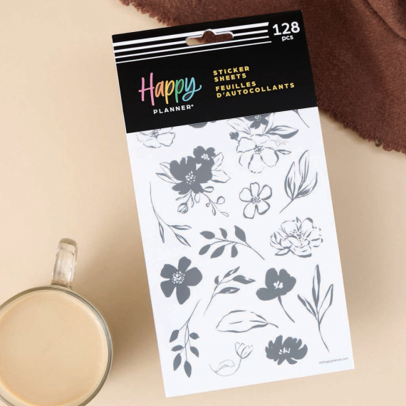 Sketchy Florals - 10 Sheet Sticker Value Pack