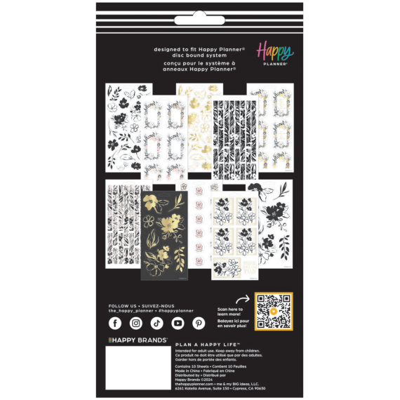 Sketchy Florals - 10 Sheet Sticker Value Pack