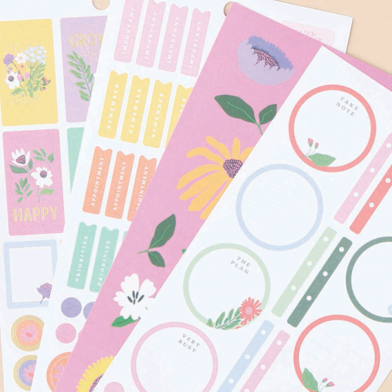 Brilliant Blooms - Mini 30 Sheet Value Pack Stickers