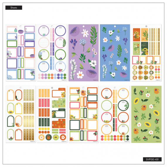 Brilliant Blooms - Mini 30 Sheet Value Pack Stickers