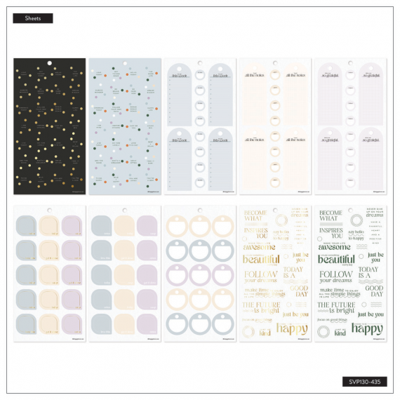 Mauve & Moss - Classic 30 Sheet Value Pack Stickers