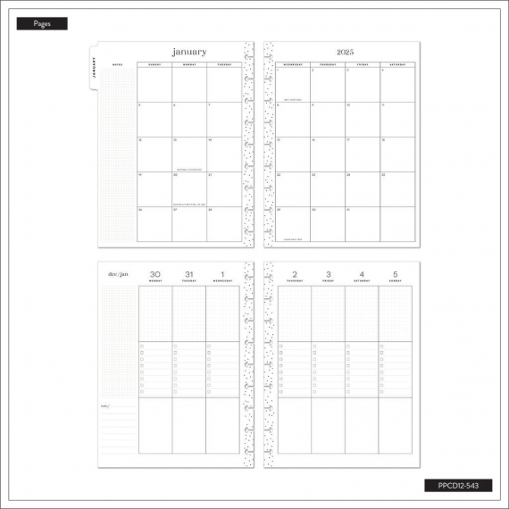 Brilliant Blooms - Classic 12 Month Dated Happy Planner