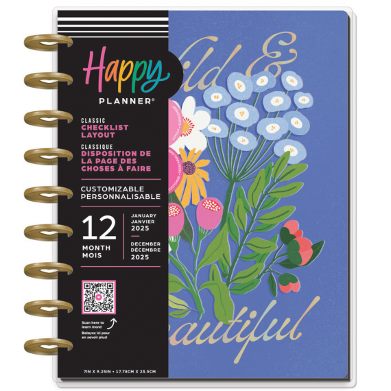 Brilliant Blooms - Classic 12 Month Dated Happy Planner