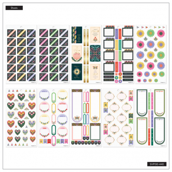 Folk & Flora - Classic 30 Sheet Value Pack Stickers