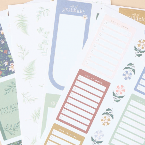 Forest Flowers - Classic 30 Sheet Value Pack Stickers