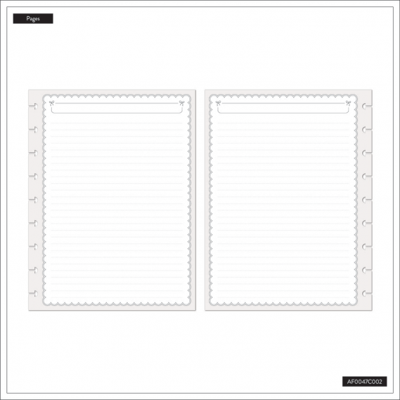 Sweet & Simple - Dotted Lined Classic Filler Paper - 40 Sheets