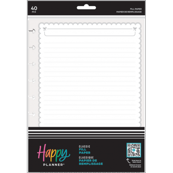 Sweet & Simple - Dotted Lined Classic Filler Paper - 40 Sheets