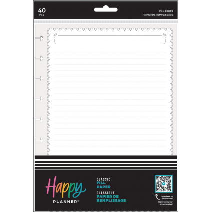 Sweet & Simple - Dotted Lined Classic Filler Paper - 40 Sheets