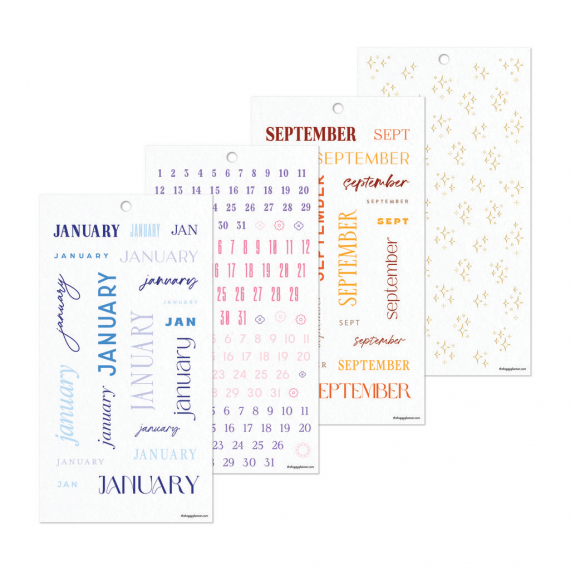 Colorful Months - Classic Value Pack Stickers