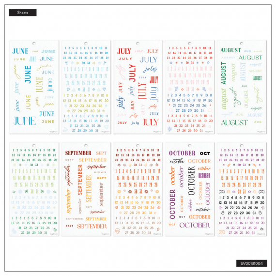 Colorful Months - Classic Value Pack Stickers