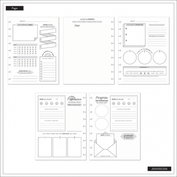 Reflect & Grow - Classic Guided Journaling Journal - 80 Sheets