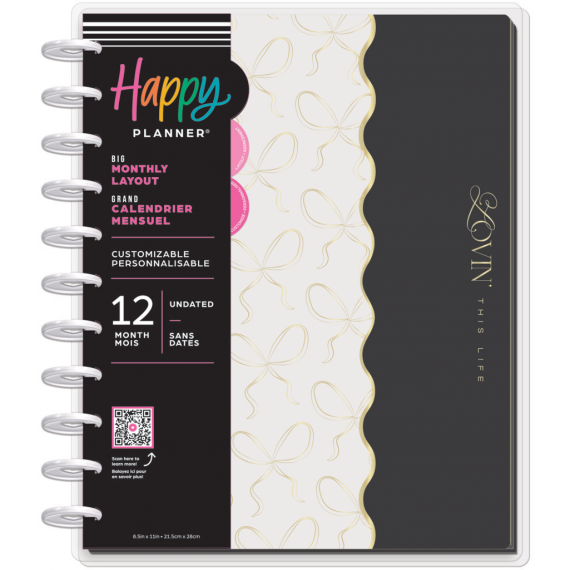 Sweet & Simple Planner - Big Undated Happy Planner Monthly Layout - 12 Months