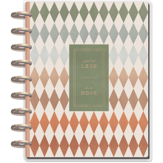 Sage & Terra-cotta - Classic Undated Budget Happy Planner - 12 Months