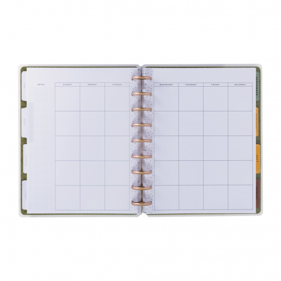 Sage & Terra-cotta - Classic Undated Budget Happy Planner - 12 Months